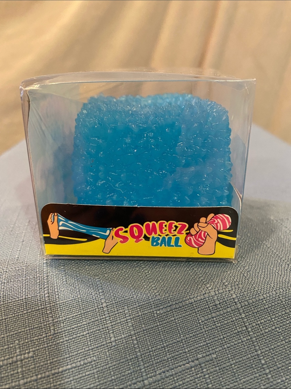 Squeeze Blue Squeez Ball Cube